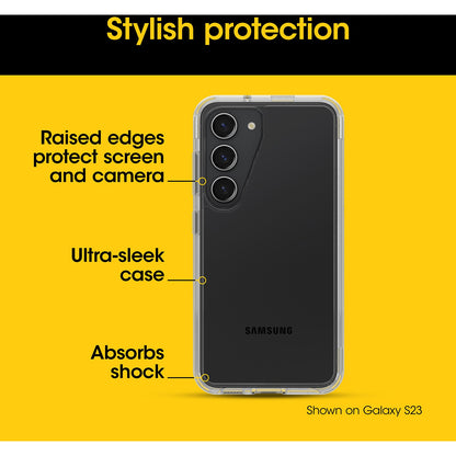 OtterBox Symmetry Clear Samsung Galaxy S24 5G (6.2') Case Clear - (77-94584), DROP+ 3X Military Standard, Ultra-Sleek Design, 7 Years Warranty
