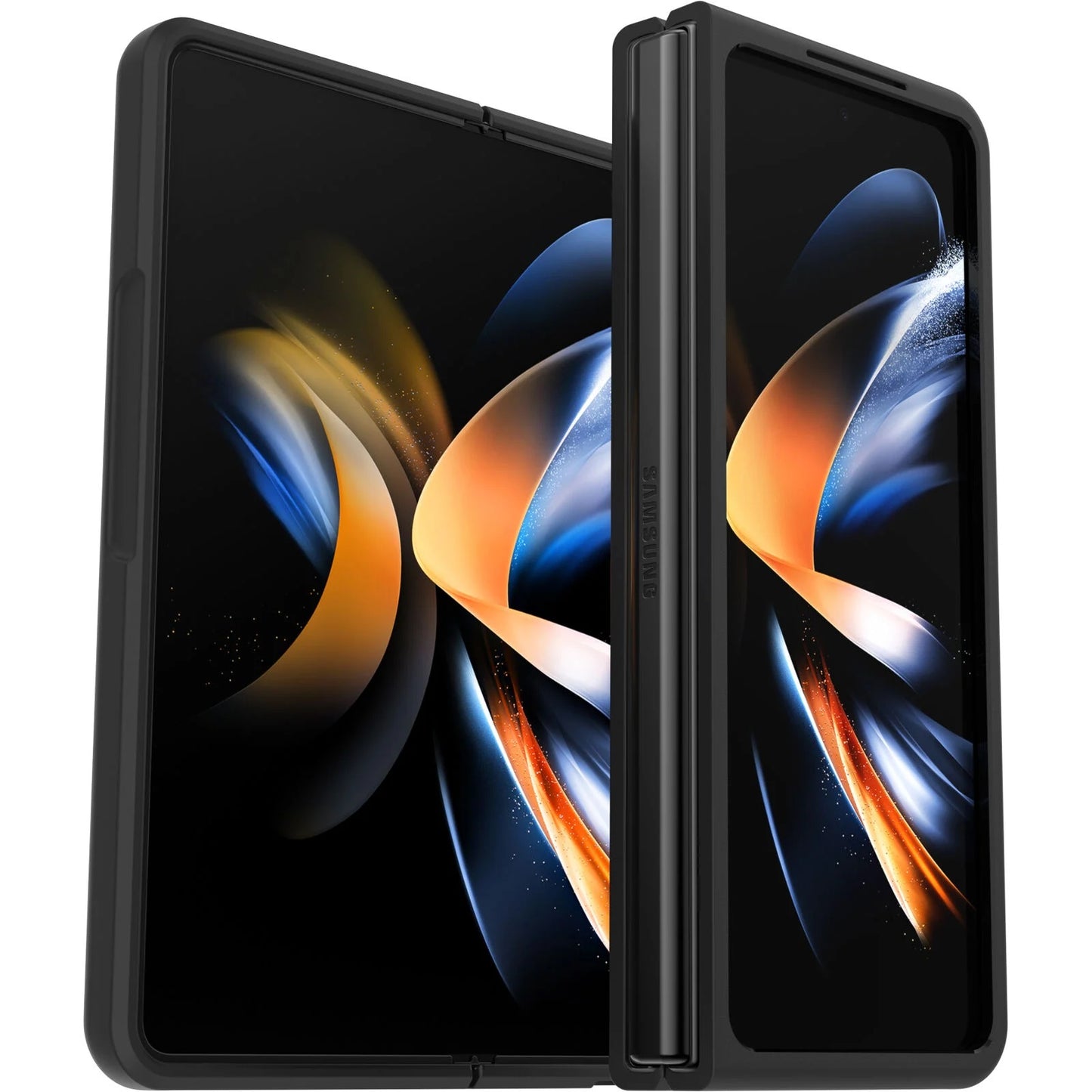 OtterBox Thin Flex Samsung Galaxy Z Fold4 5G (7.6') Case Black - (77-90461), Antimicrobial, DROP+ Military Standard, Raised Edges, 7 Years Warranty