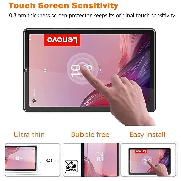 USP Lenovo Tab 10.1' Premium Tempered Glass Screen Protector - 9H Surface Hardness, Scratch Resistant, Hight Transparency, SmoothTouch, Bubble-Free
