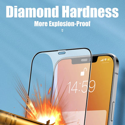 USP Apple iPhone 14 Pro Armor Glass Full Cover Screen Protector - 5X Anti Scratch Technology, Perfectly Fit Curves