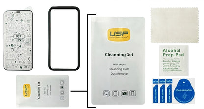 USP Apple iPhone 14 Pro Armor Glass Full Cover Screen Protector - 5X Anti Scratch Technology, Perfectly Fit Curves