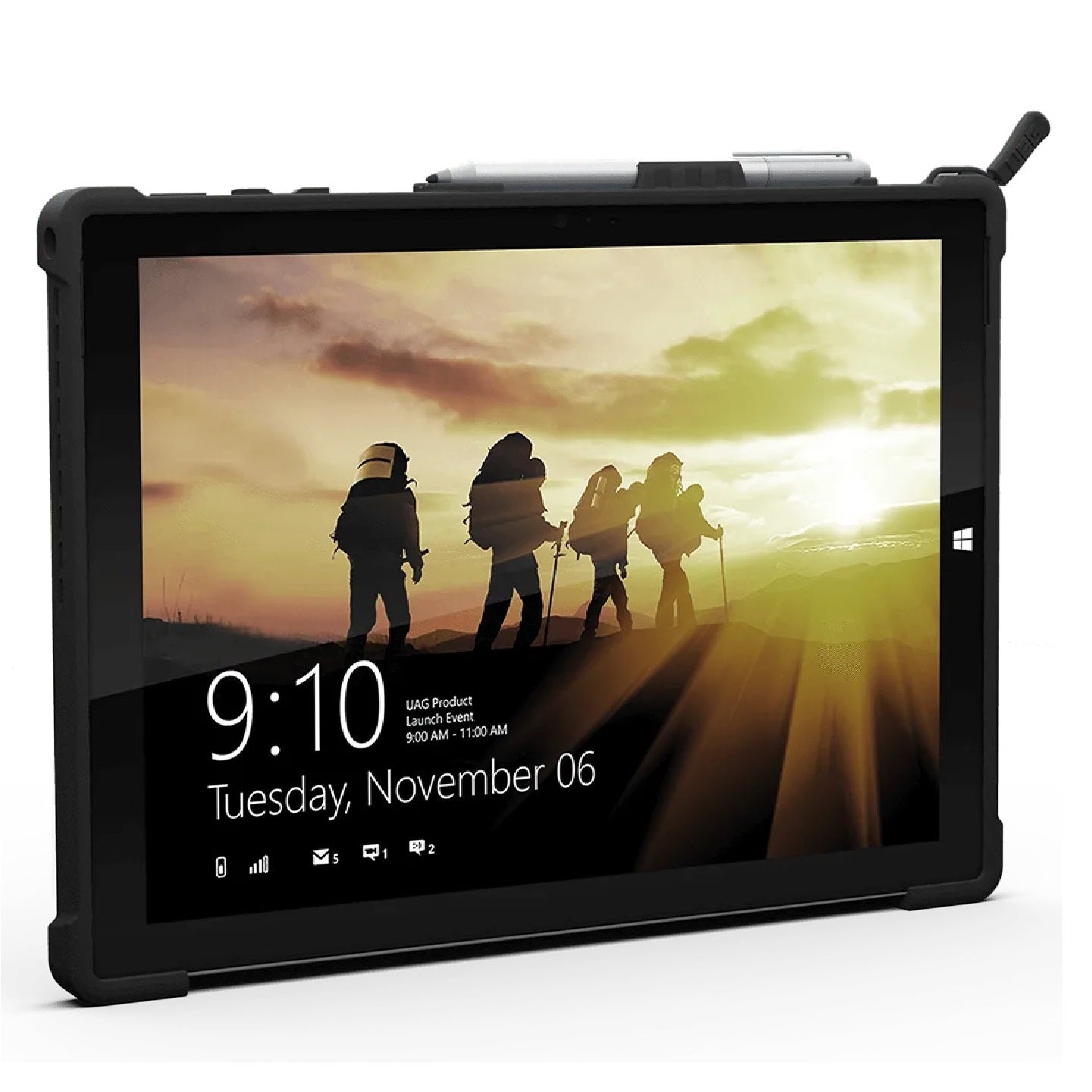 UAG Metropolis Microsoft Surface Pro 7+/Pro 7/Pro 6/Pro 5/Pro 4 Rugged Case-Black (UAG-SFPRO4-BLK-VP), DROP+ Military Standard, 10 Years Warranty