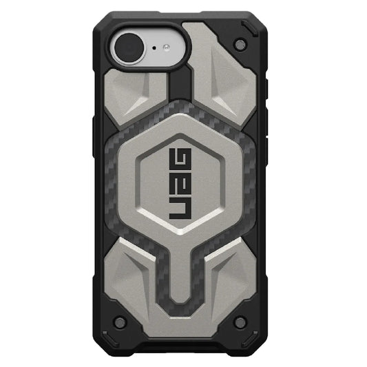 UAG Monarch Pro MagSafe Apple iPhone 16E (6.1') Rugged Case-Titanium (114497113636), 25ft. Drop Protection,10 Years Warranty