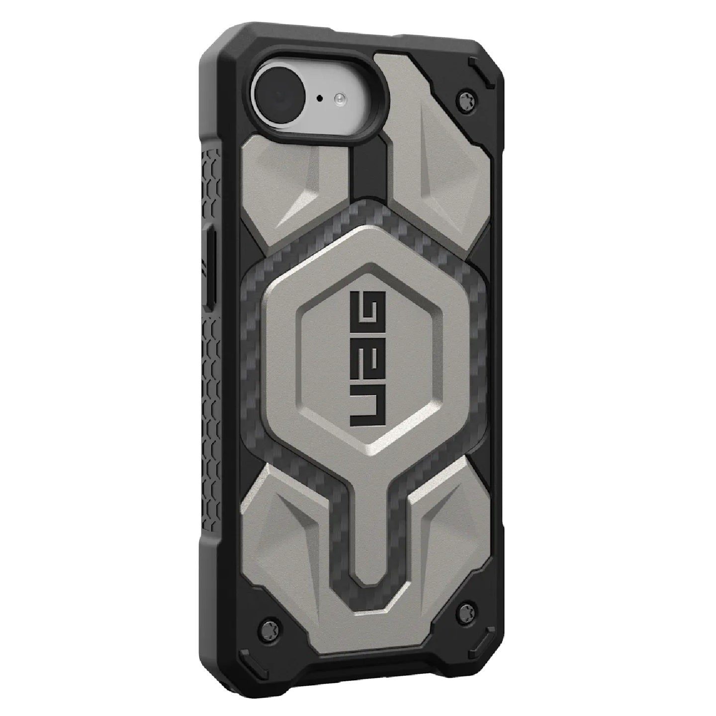 UAG Monarch Pro MagSafe Apple iPhone 16E (6.1') Rugged Case-Titanium (114497113636), 25ft. Drop Protection,10 Years Warranty