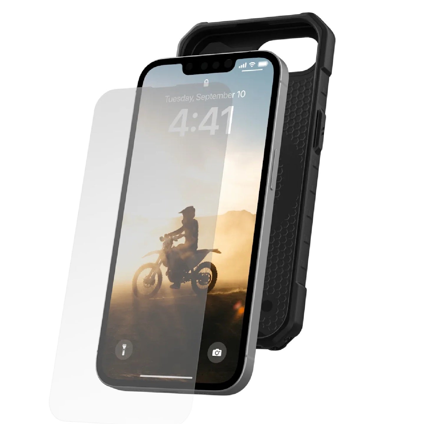 UAG Shield Apple iPhone 16E (6.1') Tempered Glass Screen Protector - Clear (14437311NA), Antimicrobial, Scratch Resistant, 1 Year Warranty