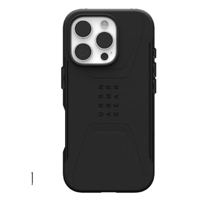 UAG Civilian MagSafe Apple iPhone 16 Pro Max (6.9') Rugged Case - Black (114445114040),20ft. Drop Protection (6M),Tactical Grip, 10 Years Warranty