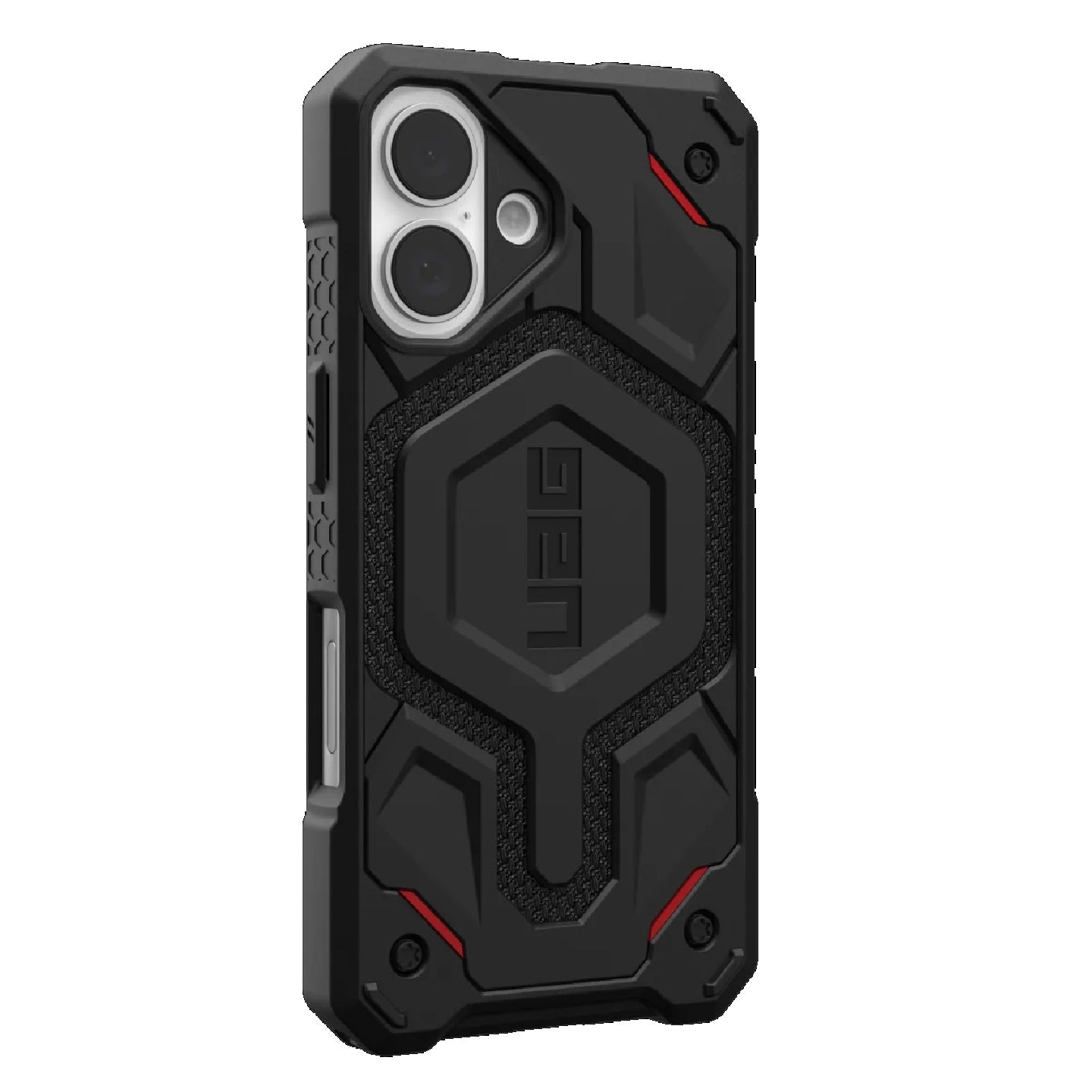 UAG Monarch Pro MagSafe Kevlar Apple iPhone 16 (6.1') Rugged Case - Kevlar Black(114458113940),25ft. Drop Protection (7.6M), 10 Years Warranty