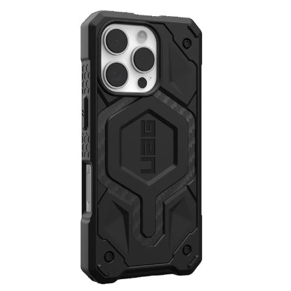 UAG Monarch Pro MagSafe Apple iPhone 16 Pro (6.3') Rugged Case - Carbon Fiber (114456114242), 25ft. Drop Protection (7.6M), 10 Years Warranty