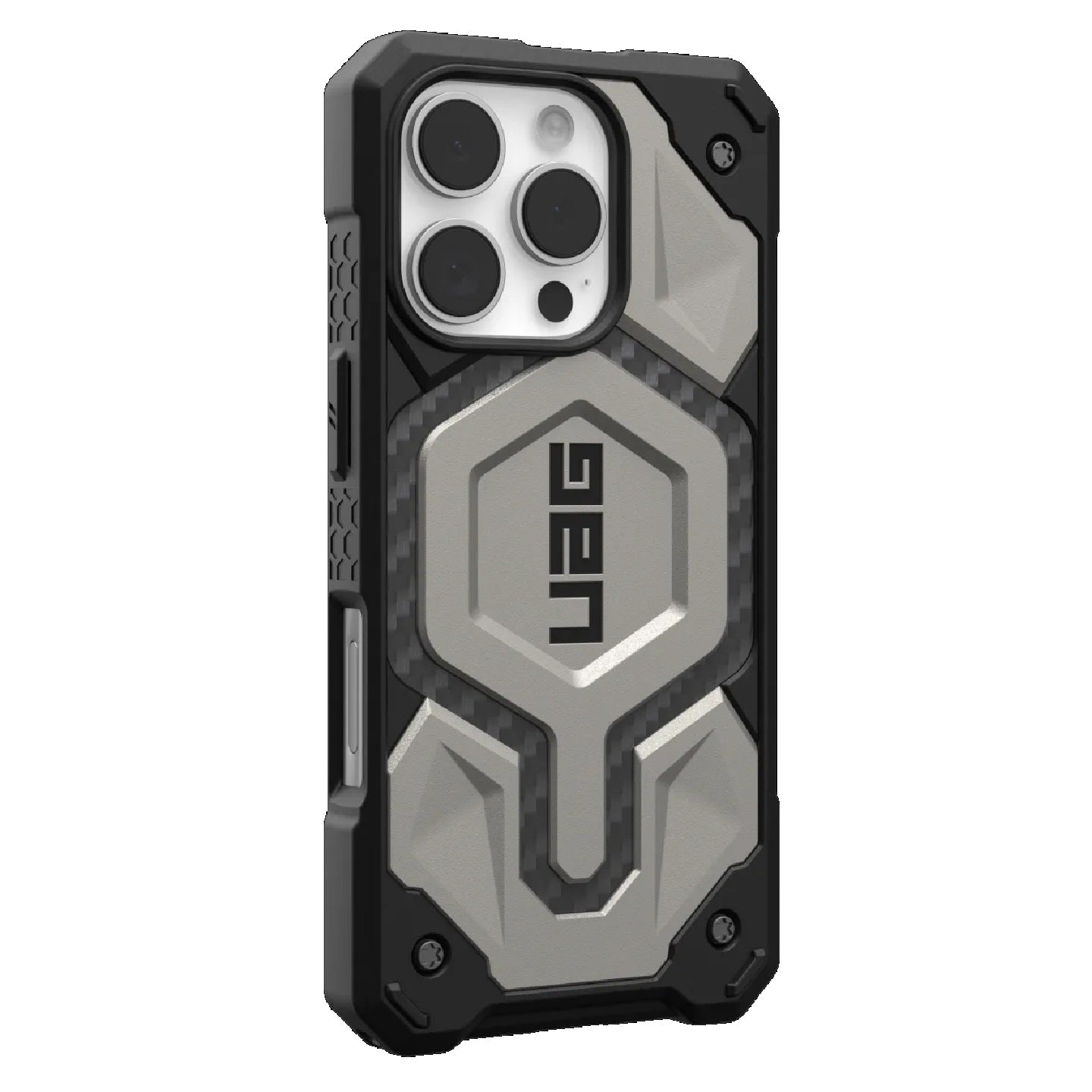 UAG Monarch Pro MagSafe Apple iPhone 16 Pro (6.3') Rugged Case - Titanium(114456113636),25ft. Drop Protection(7.6M),Impact Resistant,10 Years Warranty