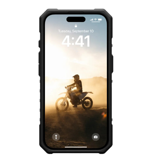 UAG Pathfinder Clear MagSafe Apple iPhone 16 Pro (6.3') Rugged Case - Ice/Silver (114464114343), 18ft Drop Protection (5.4M), 10 Years Warranty