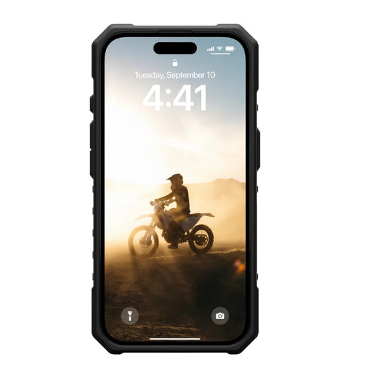 UAG Pathfinder MagSafe Apple iPhone 16 (6.1') Rugged Case - Black (114470114040), 18ft Drop Protection (5.4M), Tactical Grip, 10 Years Warranty