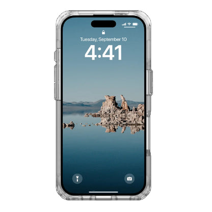 UAG Plyo MagSafe Apple iPhone 16 (6.1') Rugged Case - Ice/Silver (114482114333),16ft. Drop Protection (4.8M), Armored Shell, 10 Years Warranty