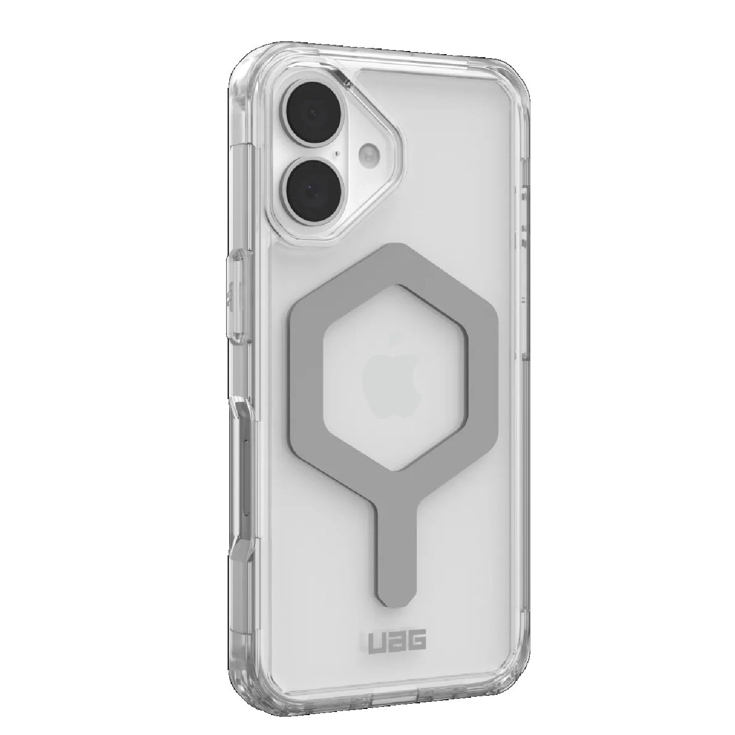 UAG Plyo MagSafe Apple iPhone 16 (6.1') Rugged Case - Ice/Silver (114482114333),16ft. Drop Protection (4.8M), Armored Shell, 10 Years Warranty