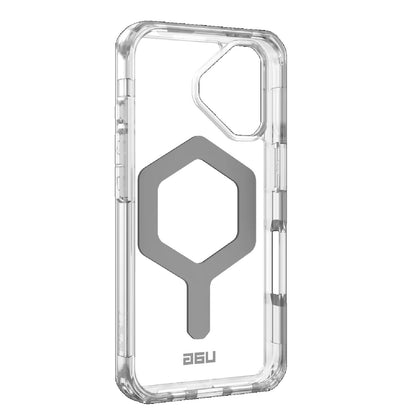 UAG Plyo MagSafe Apple iPhone 16 (6.1') Rugged Case - Ice/Silver (114482114333),16ft. Drop Protection (4.8M), Armored Shell, 10 Years Warranty