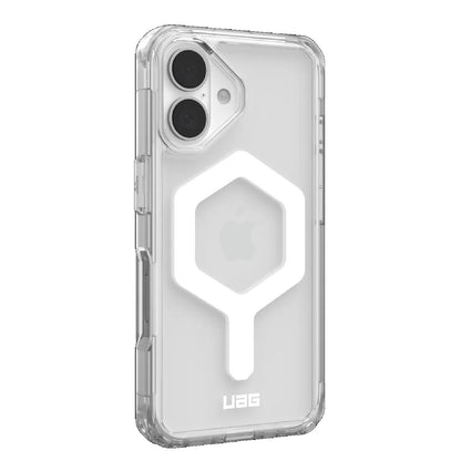 UAG Plyo MagSafe Apple iPhone 16 Plus (6.7') Rugged Case - Ice/White (114479114341), 16ft. Drop Protection (4.8M), Armored Shell, 10 Years Warranty