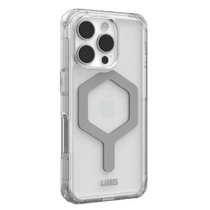 UAG Plyo MagSafe Apple iPhone 16 Pro Max (6.9') Rugged Case - Ice/Silver (114481114333), 16ft. Drop Protection (4.8M), Armored Shell,10 Years Warranty