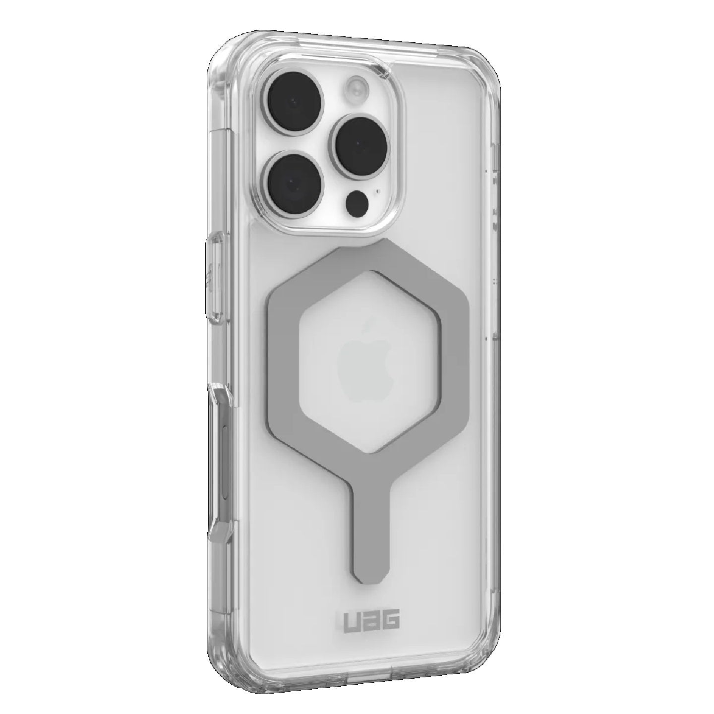UAG Plyo MagSafe Apple iPhone 16 Pro (6.3') Rugged Case - Ice/Silver (114480114333), 16ft. Drop Protection (4.8M), Armored Shell, 10 Years Warranty