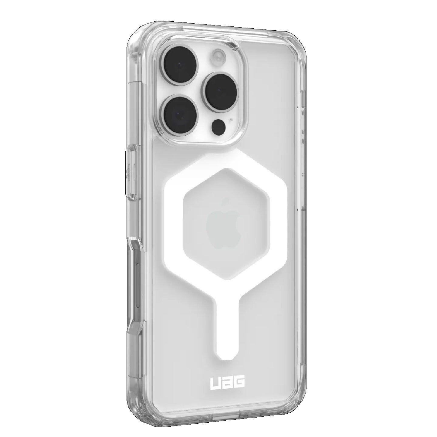 UAG Plyo MagSafe Apple iPhone 16 Pro (6.3') Rugged Case - Ice/White (114480114341), 16ft. Drop Protection (4.8M), Armored Shell, 10 Years Warranty