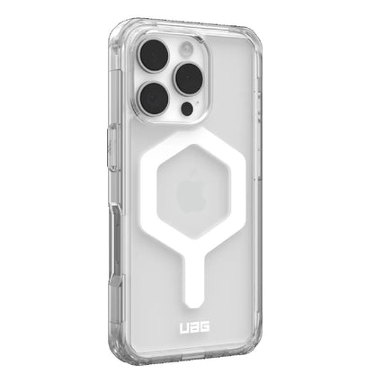 UAG Plyo MagSafe Apple iPhone 16 Pro (6.3') Rugged Case - Ice/White (114480114341), 16ft. Drop Protection (4.8M), Armored Shell, 10 Years Warranty