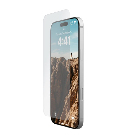 UAG Shield Apple iPhone 16 (6.1') Tempered Glass Screen Protector - Clear (14436511NA), Antimicrobial,Scratch Resistant, 1 Year Warranty