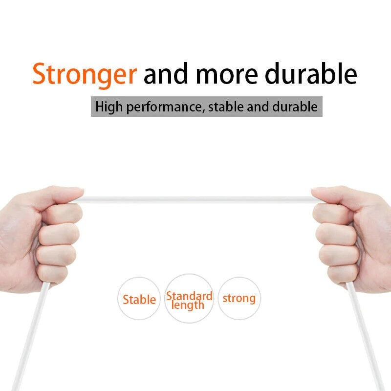 USP USB-C to USB-C Mini Cable (2M) - White, 3A (60W), Fast Charge, High Performance, Durable, 8K Bend, Samsung Galaxy,Apple iPhone,iPad,MacBook,Google