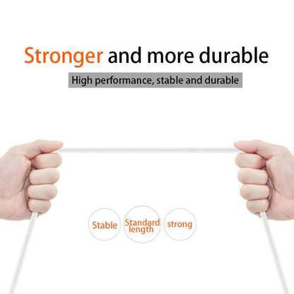 USP USB-C to USB-C Mini Cable (2M) - White, 3A (60W), Fast Charge, High Performance, Durable, 8K Bend, Samsung Galaxy,Apple iPhone,iPad,MacBook,Google