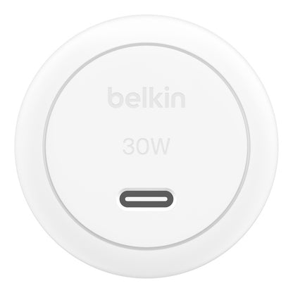 Belkin BoostCharge Compact 30W USB-C PD 3.1 Wall Charger - White (WCA008auWH),Dynamic Power,Safe & Efficient, Compact & Travel-Ready, 2 Years Warranty