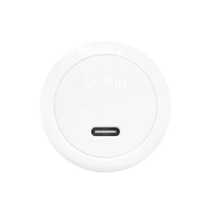 Belkin Boostcharge Compact USB-C PD 3.1 Wall Charger 20W - White (WCA009AUWH), U