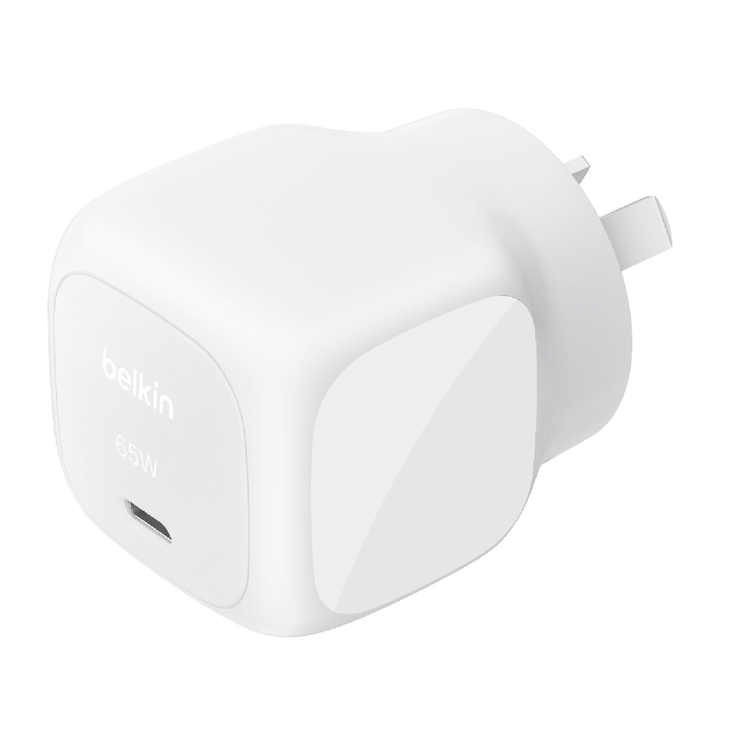 Belkin BoostCharge 65W USB-C PD 3.1 Cubic Wall Charger - White (WCA011auWH), Portable & Powerful, Laptop, Tablets, CEW $2500, 2 Years Warranty