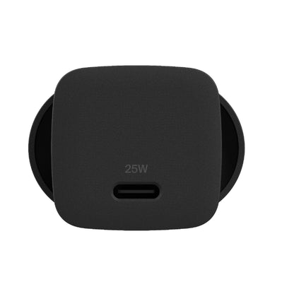 Belkin BoostCharge 25W USB-C PD 3.1 Cubic Wall Charger - Black (WCA012AUBK), Portable & Powerful, Apple, MFI-Certified, CEW $2500, 2 Years Warranty