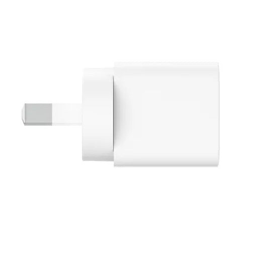 Belkin BoostCharge 25W USB-C PD 3.1 Cubic Wall Charger - White (WCA012auWH), Portable & Powerful, Apple, MFI-Certified, CEW $2500, 2 Years Warranty