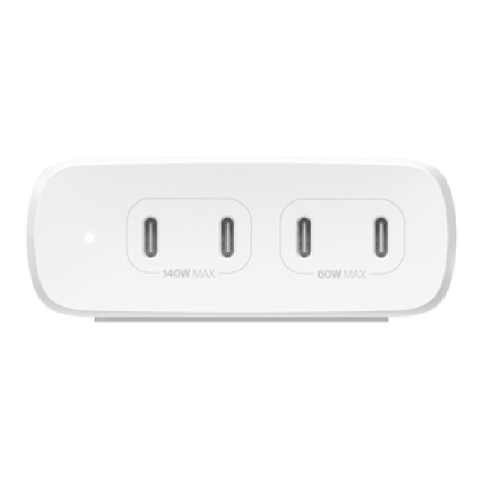 Belkin BoostCharge Pro 200W 4-Port USB-C GaN Desktop Charger - White (WCH015AUWH