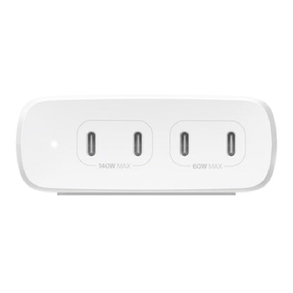Belkin BoostCharge Pro 200W 4-Port USB-C GaN Desktop Charger - White (WCH015AUWH