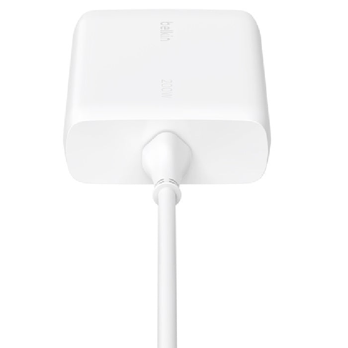 Belkin BoostCharge Pro 200W 4-Port USB-C GaN Desktop Charger - White (WCH015AUWH