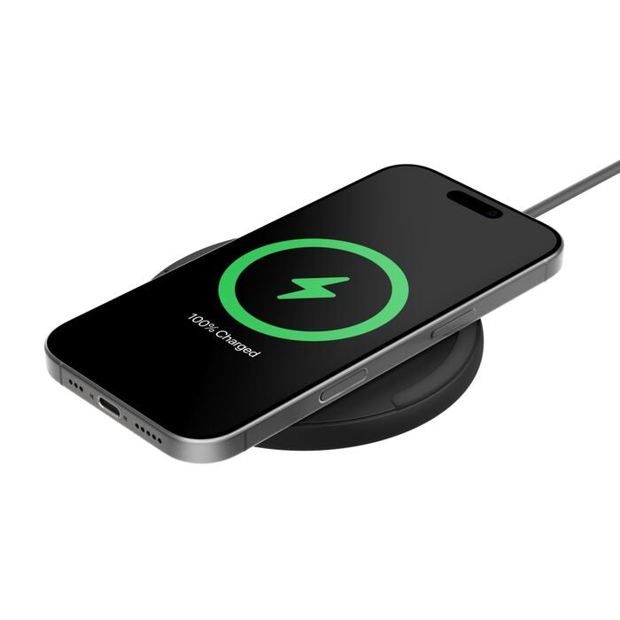 Belkin BoostCharge Wireless Charging Pad (15W) + USB-C to USB-C Cable (1.5M) - Black (WIA012fqBK), LED Indicator, $2500 CEW, 2 Years Warranty