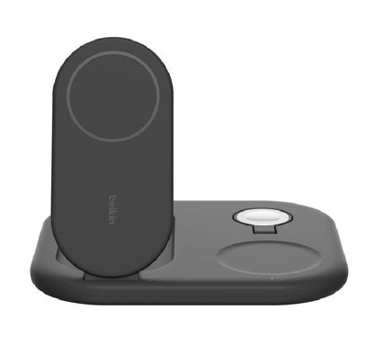 Belkin BoostCharge 3-in-1 Magnetic Foldable Wireless Charger 15W With Qi2 - Blac