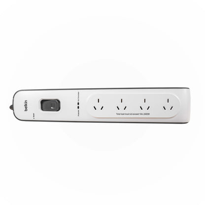 Belkin BSV400 4-Outlet 2-Meter Surge Protection Strip,  Protects Against Spikes