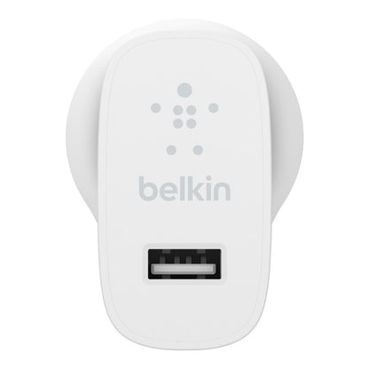 Belkin BoostCharge USB-A Wall Charger (12W) - White(WCA002auWH),Compatible with