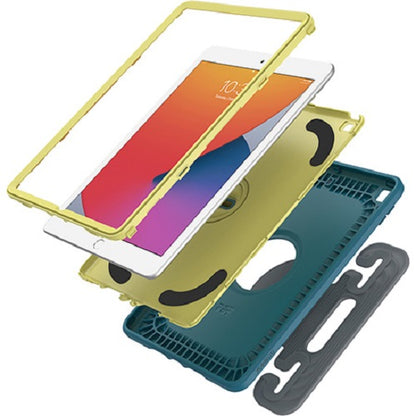 OtterBox Kids EasyGrab Apple iPad (10.2') (9th/8th/7th Gen) Case Galaxy Runner Blue (Blue/Green) - (77-81187), Rugged Protection, 7 Years Warranty