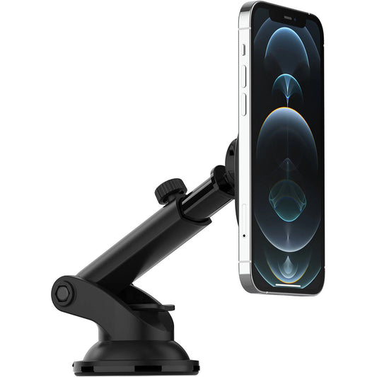 OtterBox Car Dash & Windshield Mount for MagSafe Black-(78-80446),Adjustable Mount,Strong Magnetic Alignment,Holds phone Securely, 2 Years Warranty