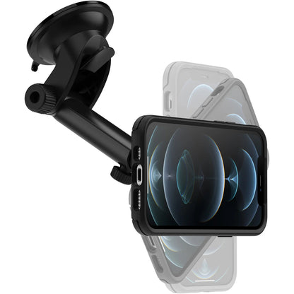 OtterBox Car Dash & Windshield Mount for MagSafe Black-(78-80446),Adjustable Mount,Strong Magnetic Alignment,Holds phone Securely, 2 Years Warranty