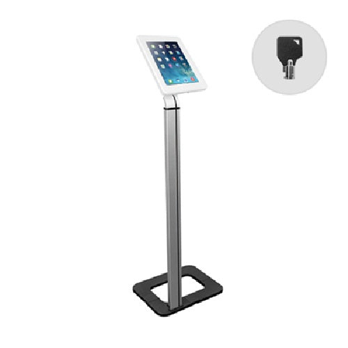 Brateck Anti-theft Tablet Kiosk Floor Stand with Aluminum Base Fit Screen Size