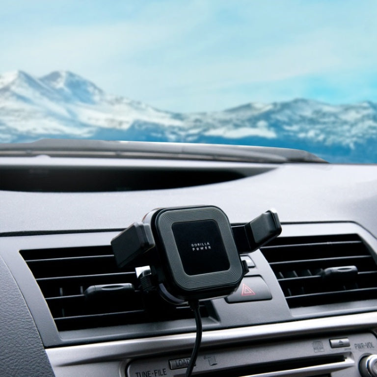 mbeat® Gorilla Power 10W Wireless Car Charger with 2.4A USB Charging, Air Vent