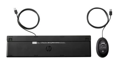 HP 320MK USB Wired Desktop Keyboard Mouse Combo Reduced-sized & Low-Profile Quie