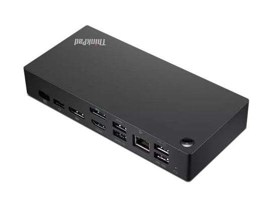 Lenovo ThinkPad Universal USB-C Smart Dock 100W Power Delivery 4K Triple Displays 2xDP HDMI 5xUSB-A USB-C Audio GbE w Microsoft Azure Sphere 135W AC