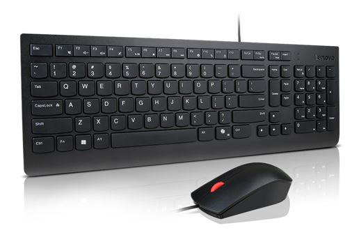 Lenovo Universal USB Keyboard Mouse Combo – Adjustable Tilt Leg Spill Resistan