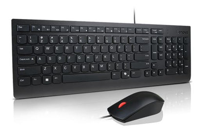 Lenovo Universal USB Keyboard Mouse Combo – Adjustable Tilt Leg Spill Resistan
