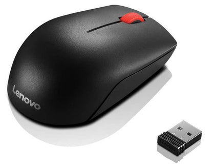 LENOVO Essentials Compact Wireless Mouse - 2.4 GHz Wireless via Nano USB, 1000 D