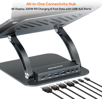 mbeatÂ® Stage P6 Laptop Stand with USB-C Dock