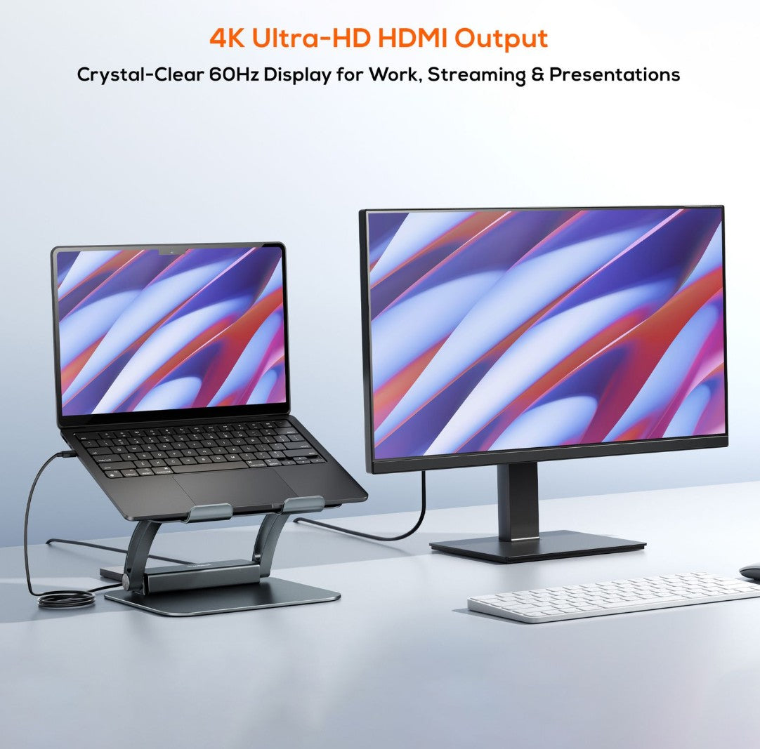 mbeatÂ® Stage P6 Laptop Stand with USB-C Dock